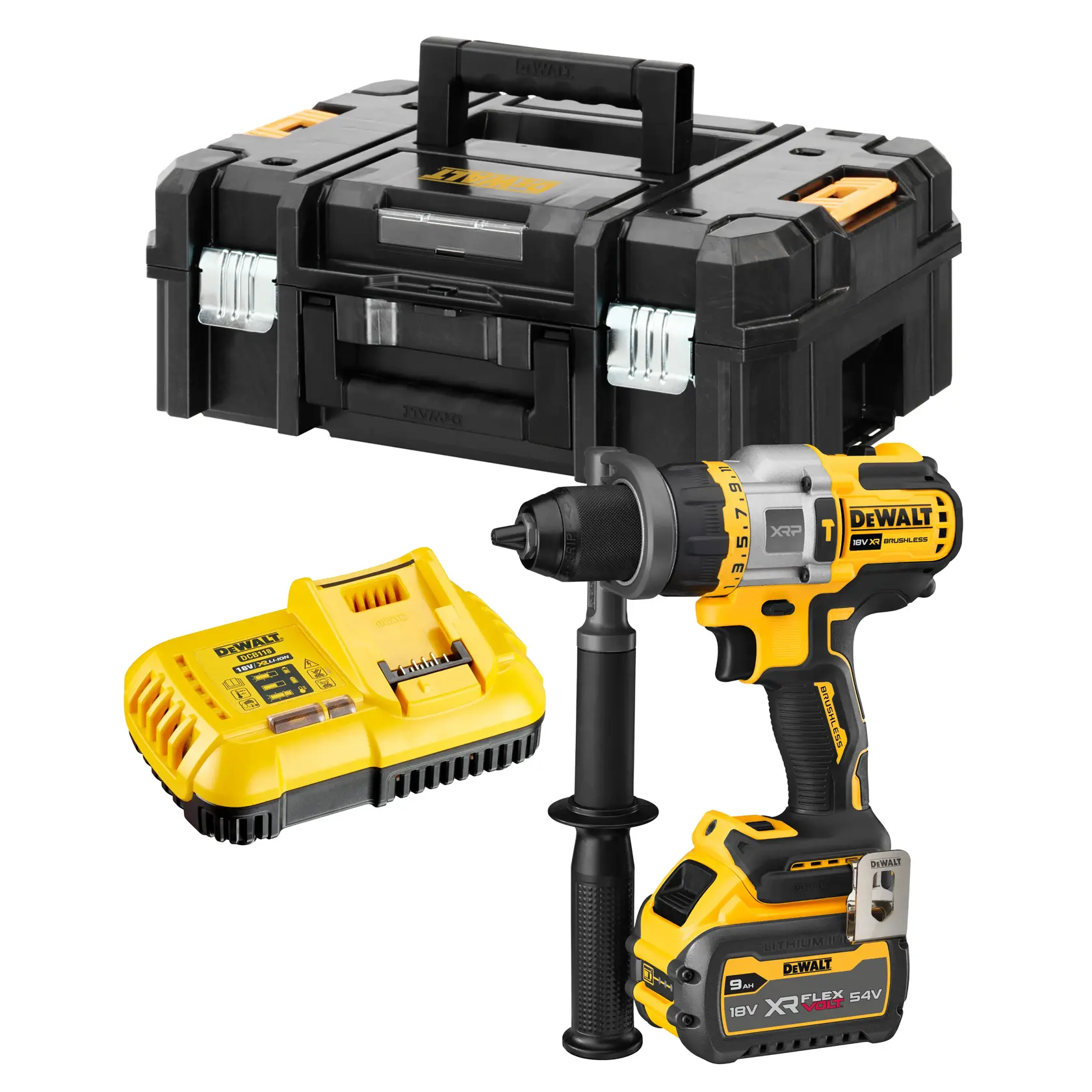 DEWALT® 18V XR® XRP Hammer Drill Driver With FLEXVOLT ADVANTAGE - 1 X 9Ah