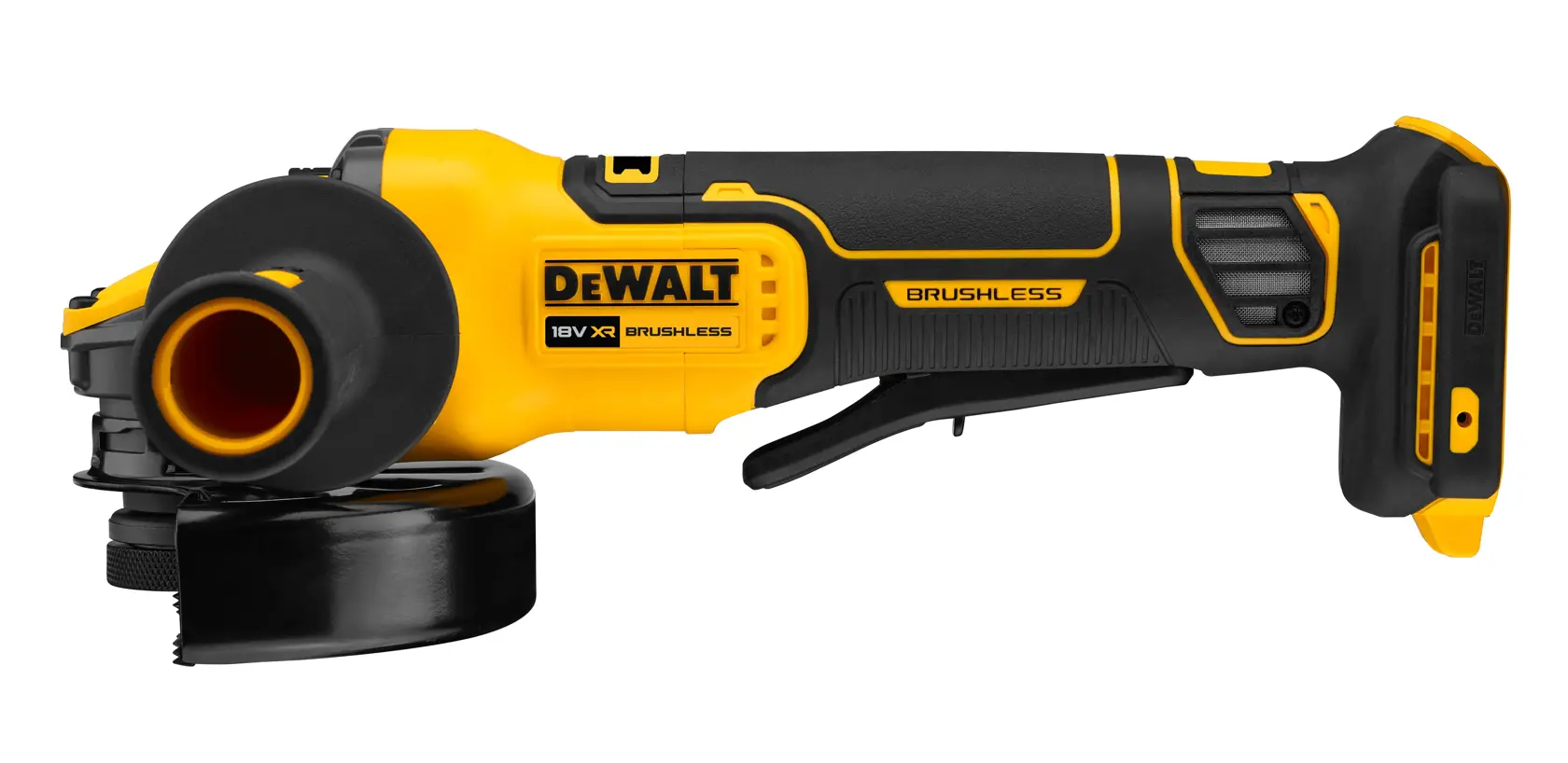 DEWALT® 18V XR® Brushless 125mm Paddle Switch Angle Grinder (Tool Only)