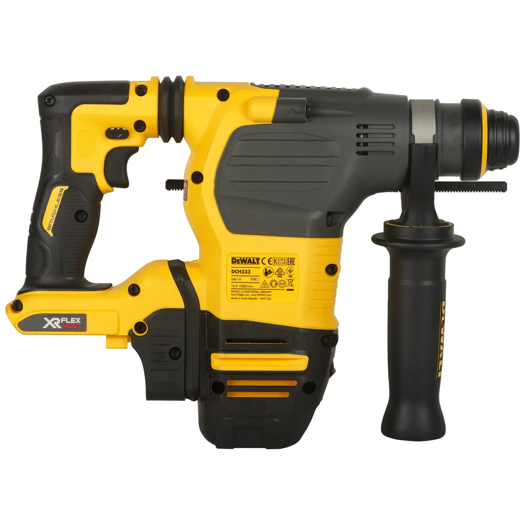 DEWALT® 54V XR® FLEXVOLT® Brushless 30mm SDS Plus 3 Mode Cordless Hammer (Tool Only)