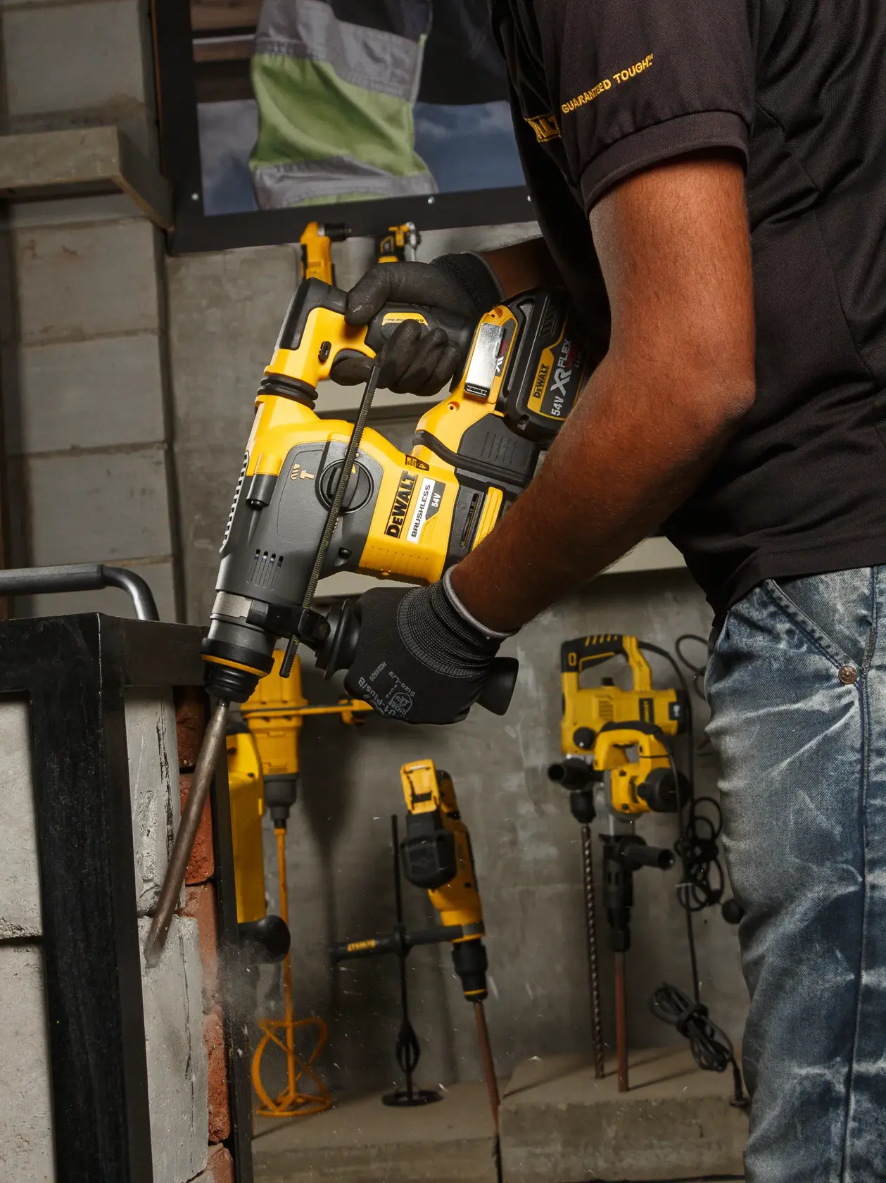 DEWALT® 54V XR® FLEXVOLT® Brushless 30mm SDS Plus 3 Mode Cordless Hammer (Tool Only)
