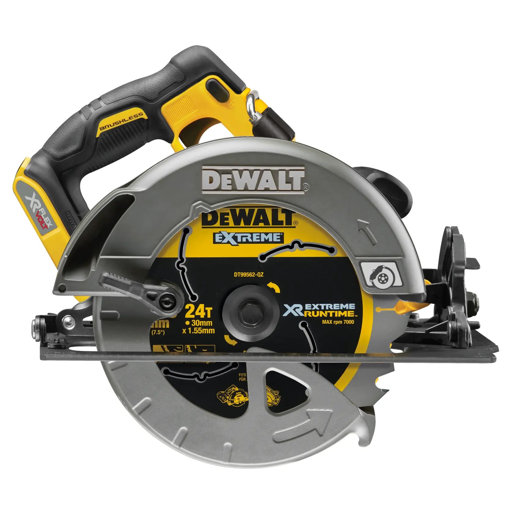 DEWALT® 54V XR® FLEXVOLT® 184 mm Circular Saw (Tool Only)