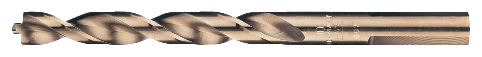 DEWALT drill bit, DT5057, DT5057-QZ. Photography category. Metallic spiral tool for drilling.