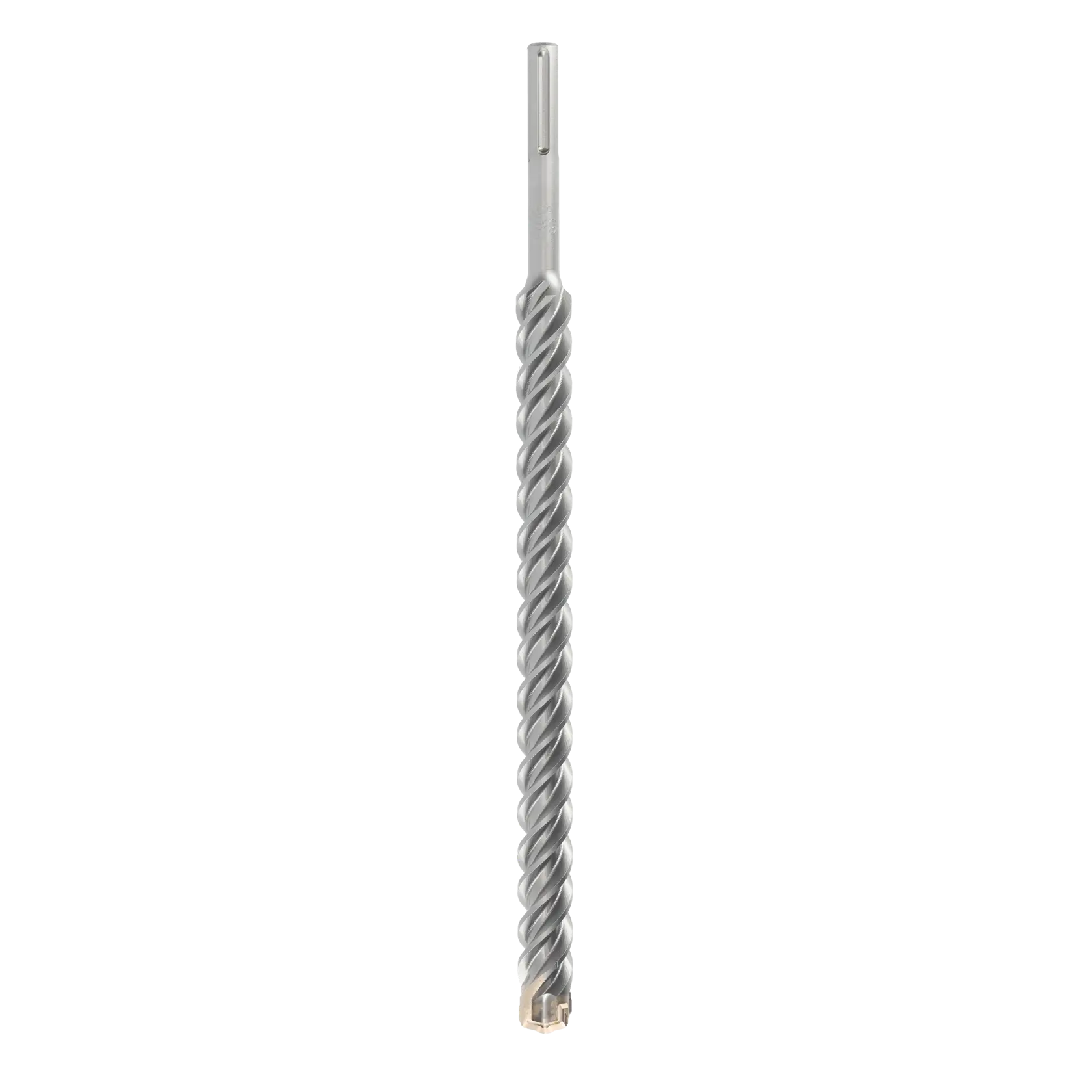Single DEWALT SDS hammer drill bit with spiral design shown upright on white background.