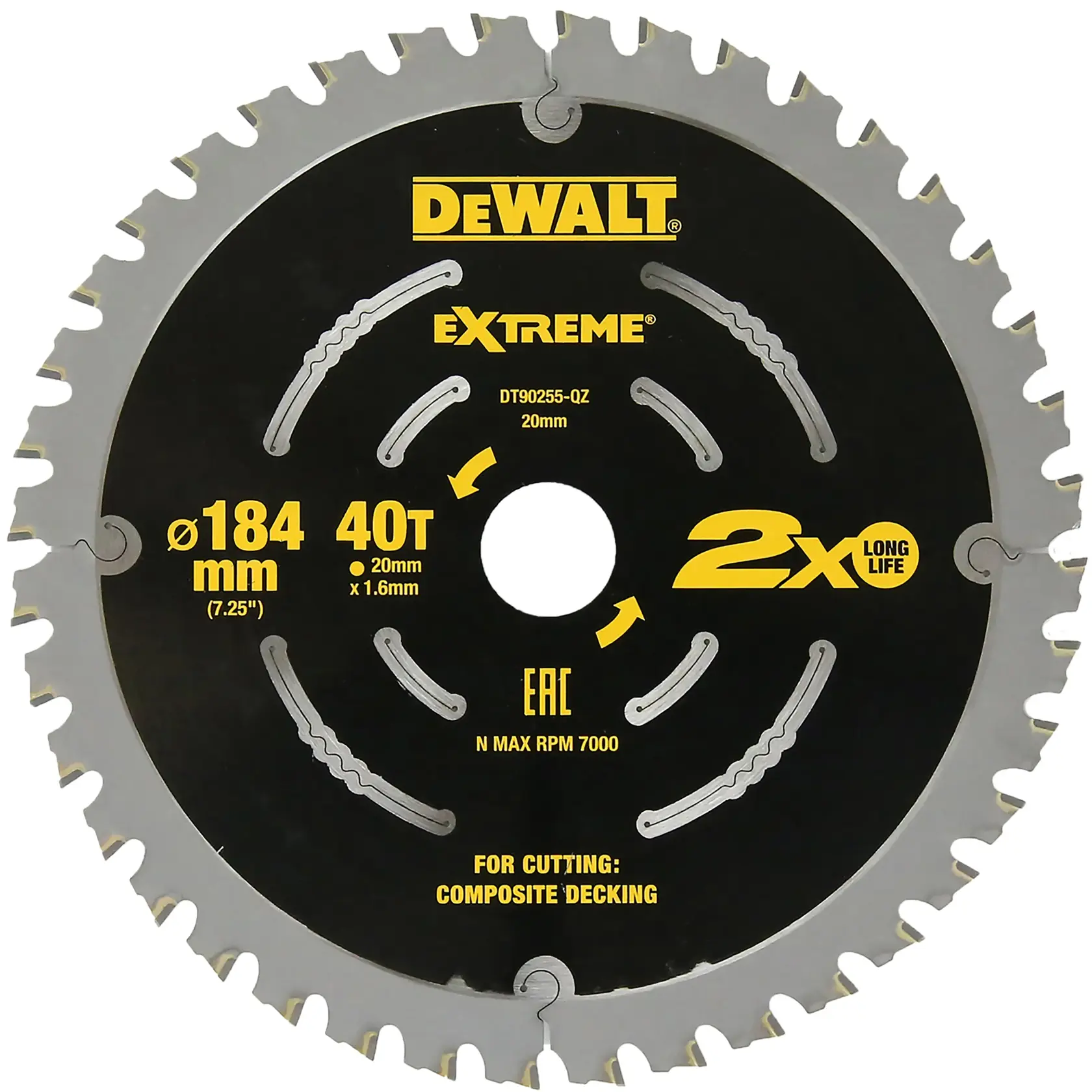 DEWALT logo in bold black letters centered on a white background.