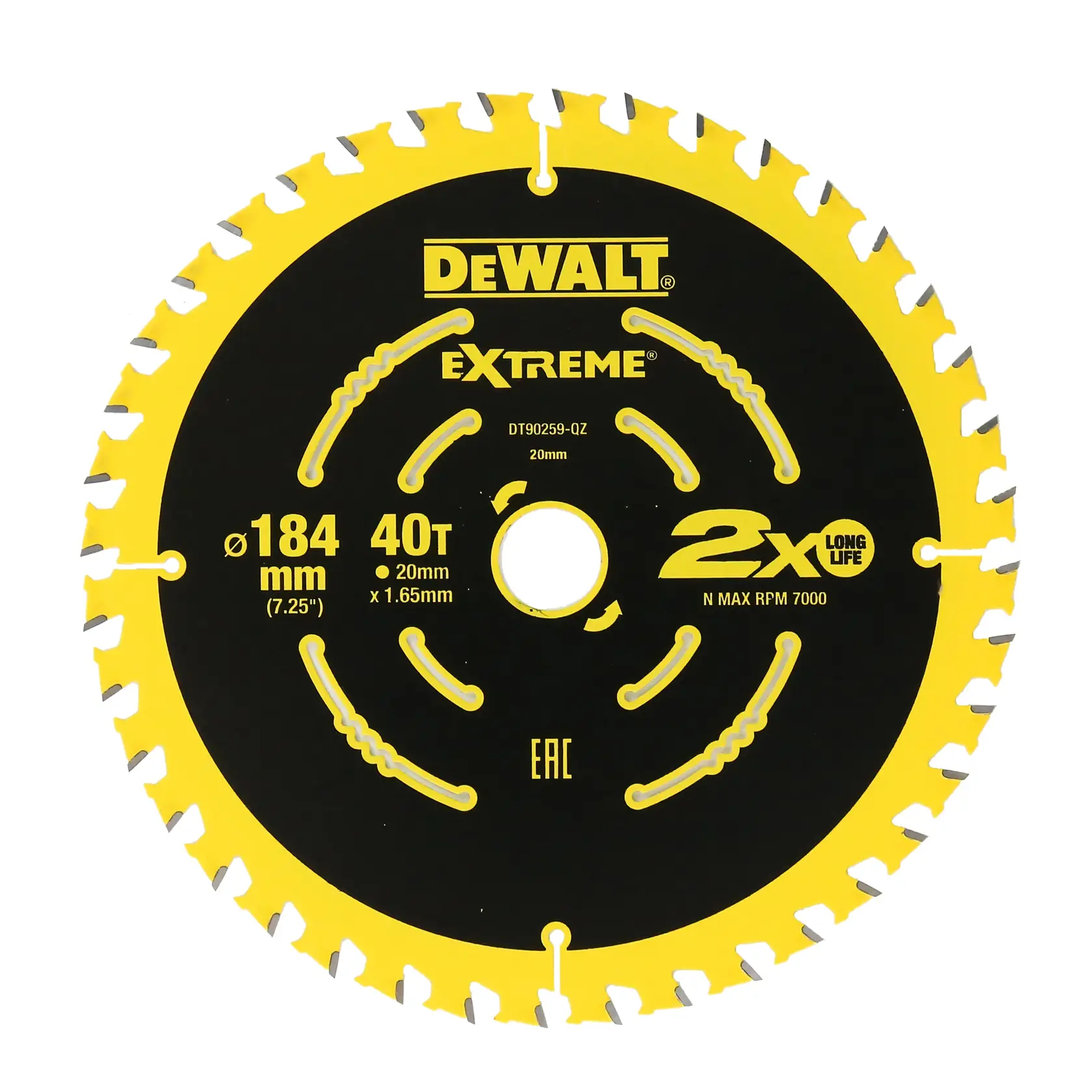 DEWALT® CIRCULAR SAW BLADE ELITE SERIES: ELITE Circular Saw Blade 184mm x 20/16mm 40T