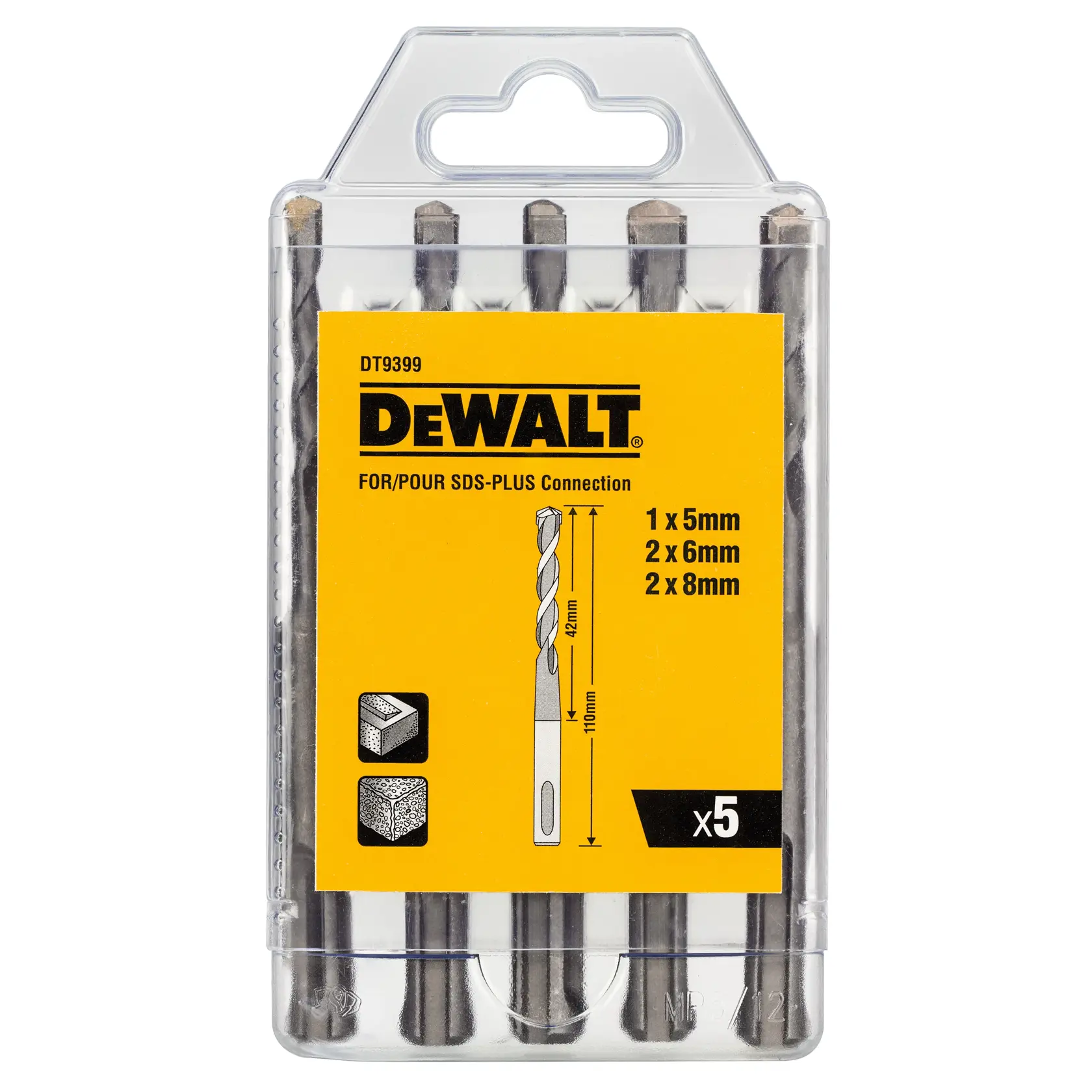 DEWALT® SDS Plus Cutter Drill Bit (5 pcs.)