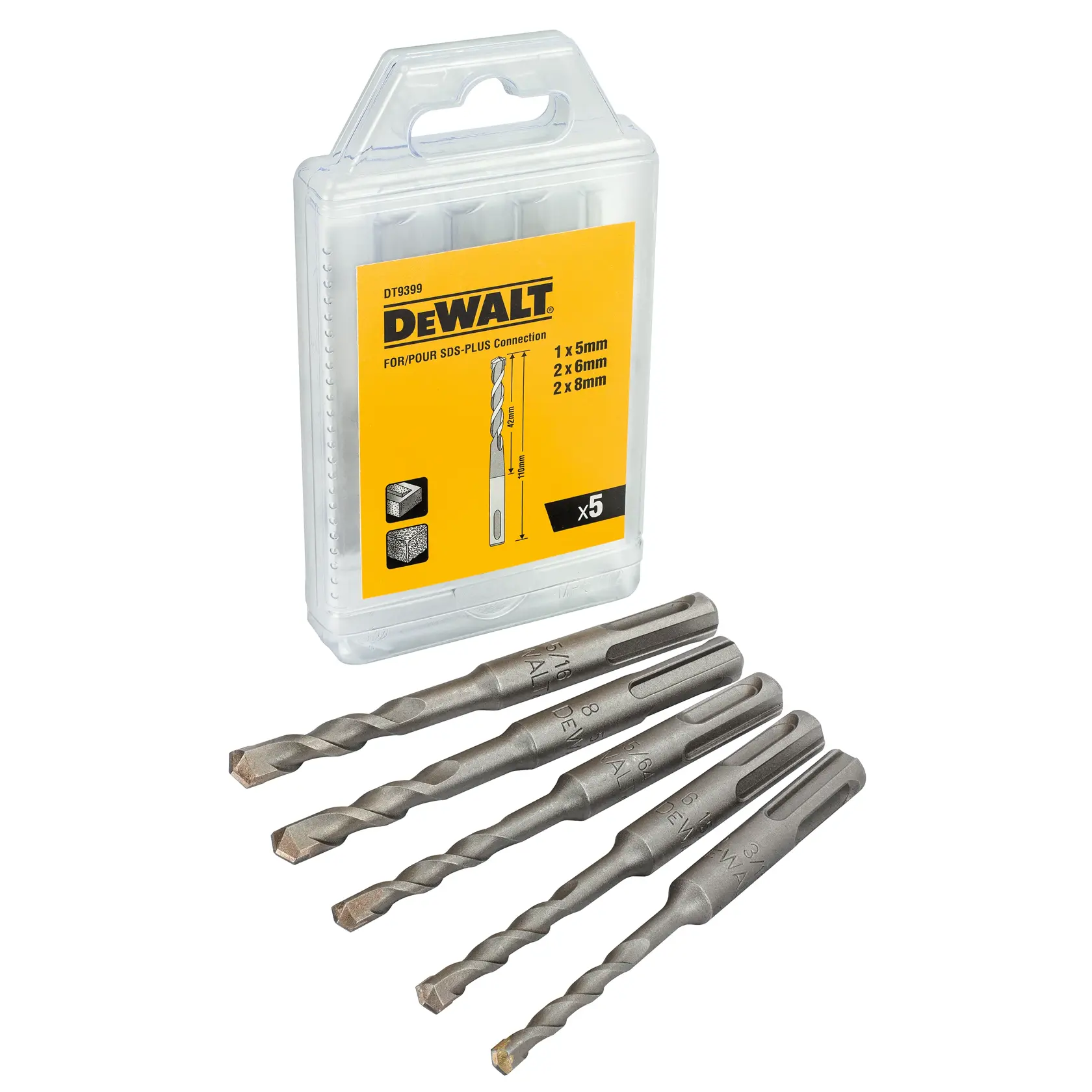 DEWALT® SDS Plus Cutter Drill Bit (5 pcs.)