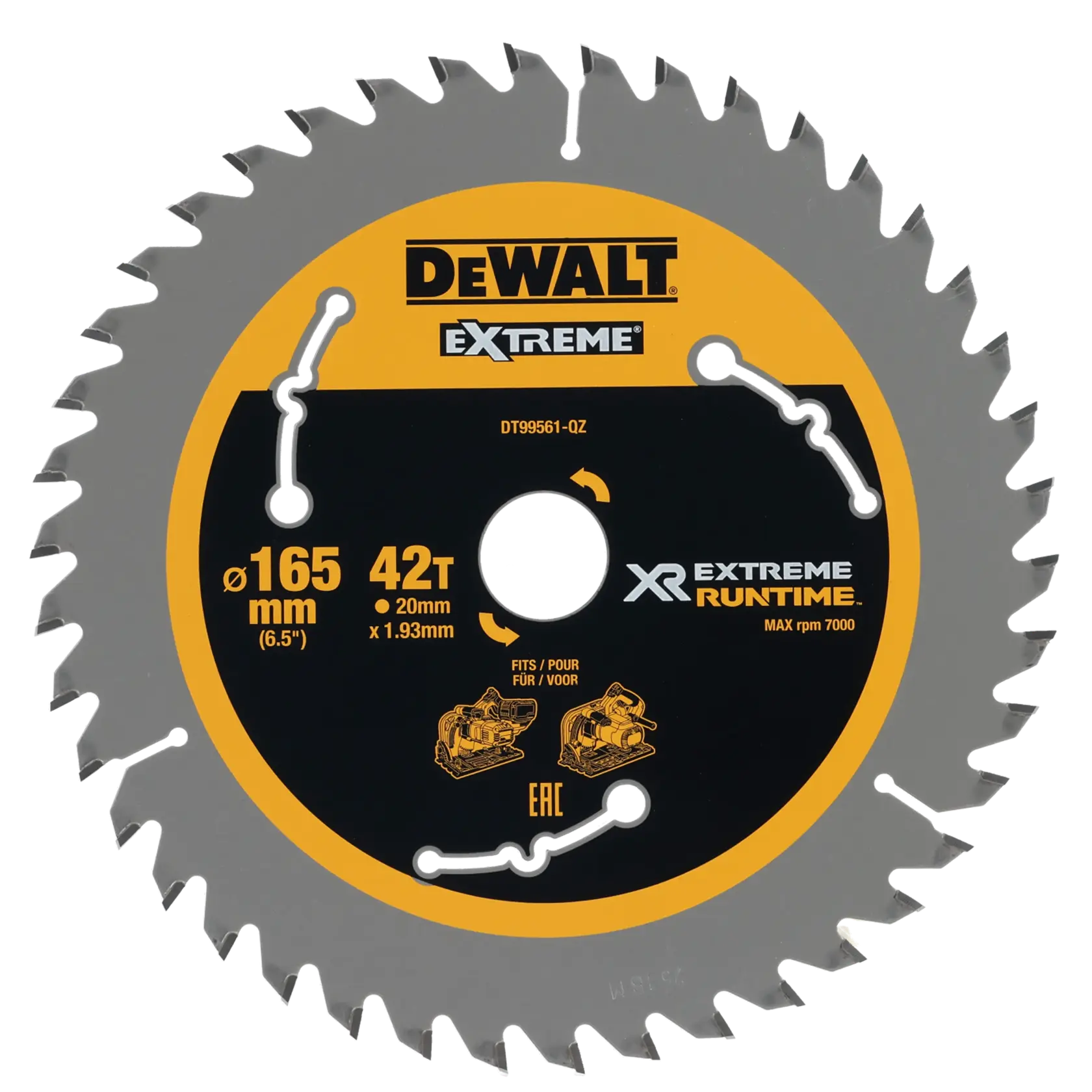 EXTREME RUNTIME 165mm x 20mm 42T Circular Saw Blade