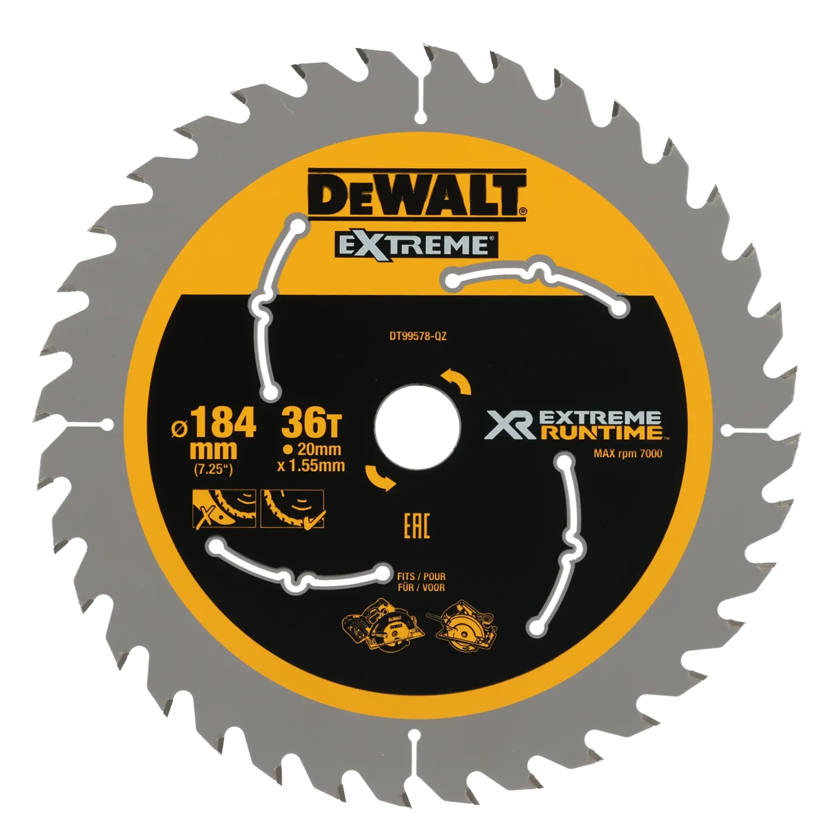 DEWALT logo in bold black letters centered on a white background.