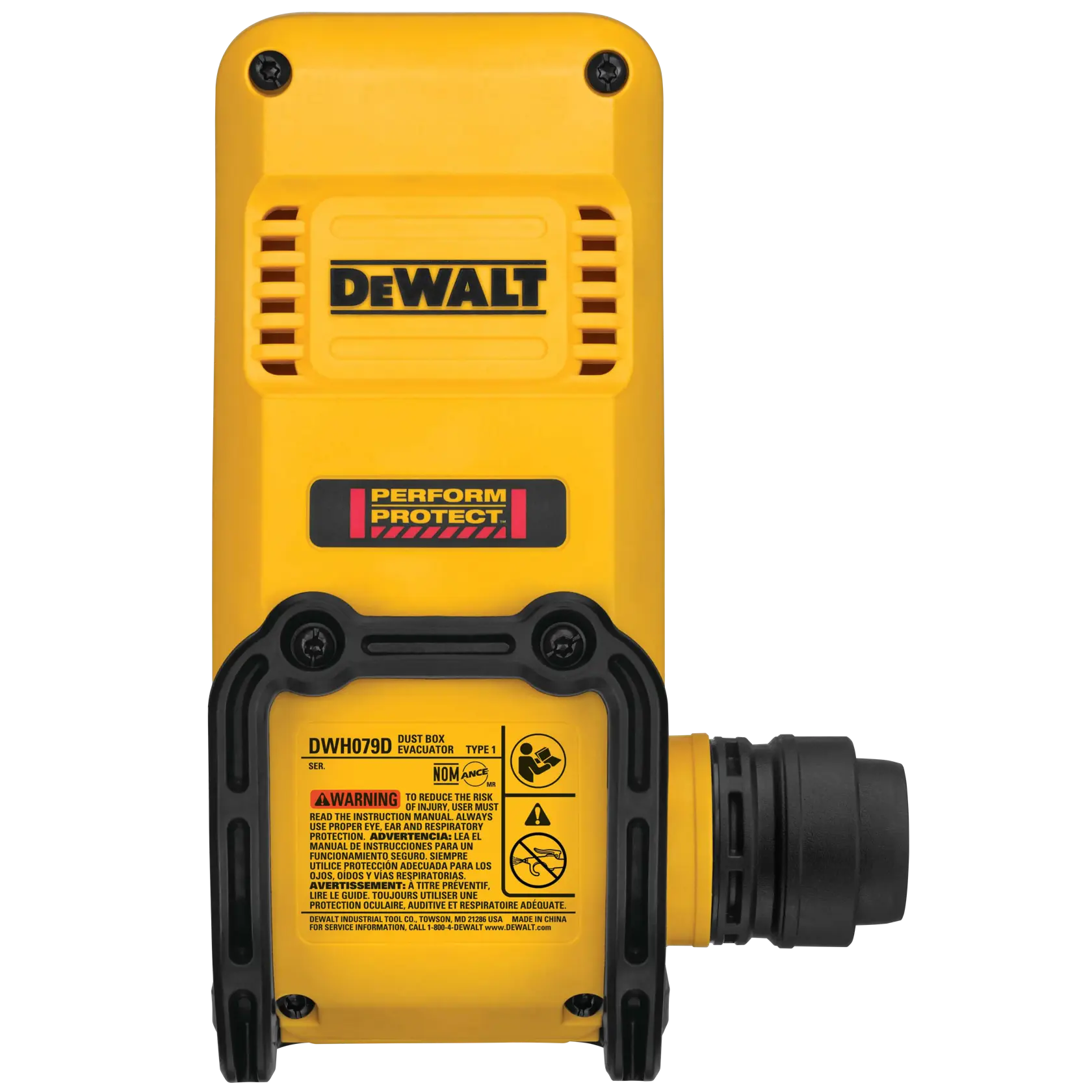 Slotted Drive Shaft rotary hammer dust box evacuator.
